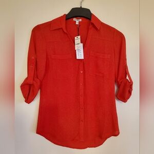 NWT Express xs red blouse